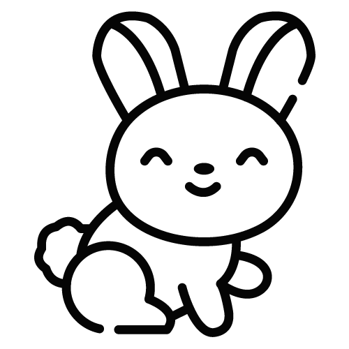 Bunnup Series Bunny Mascot – a charming and playful bunny icon symbolizing warmth, comfort, and the cozy embrace of Bunnup Blankets.